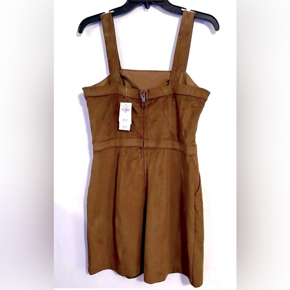 Abercrombie & Fitch | Faux Suede Pinafore Mini Dress Womens S Fall Preppy